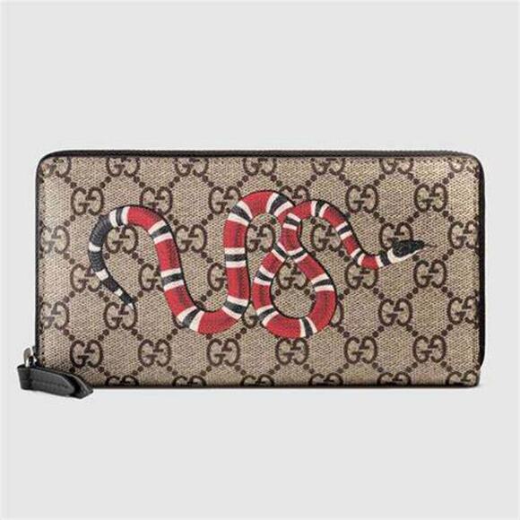 Gucci Kingsnake GG Supreme Wallet - Picture 1 of 6
